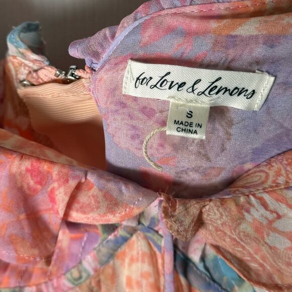 For Love & Lemons Odessa Midi Dress S - Picture 7 of 9